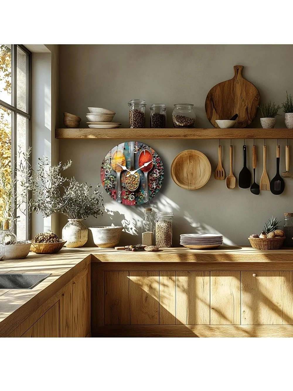 Spice  Wall Clock - Multicolor